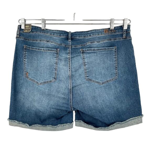 Kut from the Kloth shorts Katy boyfriend cuffed blue size 22W NEW - Picture 4 of 6